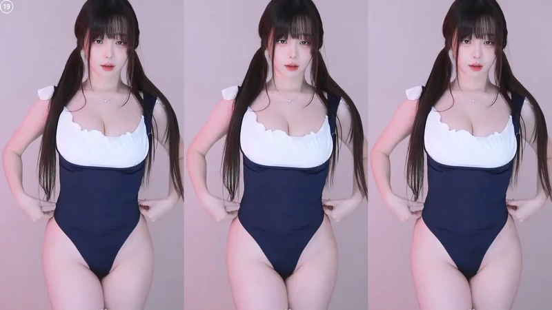하이레그 의상 BJㄹ아 토실토실한 엉벅지