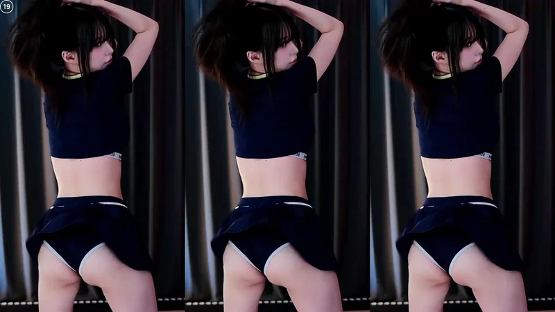 짧은 치마 속바지 BJ깅ㅇㅅ 토실토실 엉덩이