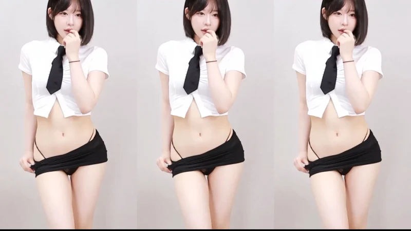 스쿨룩 오피스룩 BJㅇ설 섹시 T팬티 엉덩이